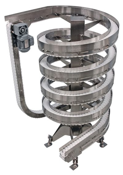 SPIRAL CONVEYORS ALUMINUM & STAINLESS STEEL